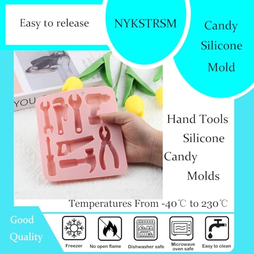8 Cavity Hand Tools Silicone Candy Molds