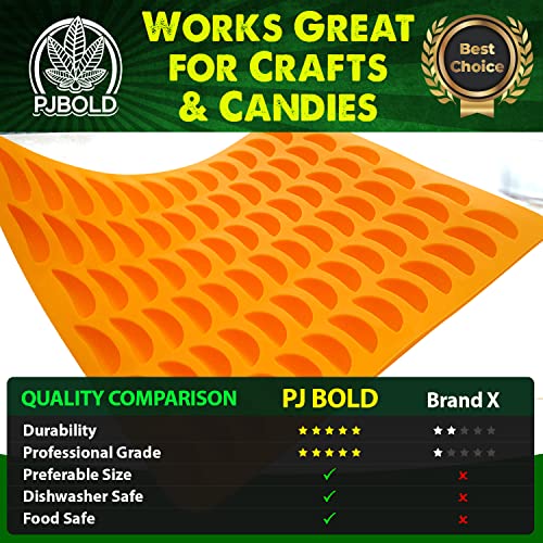 Mandarin Orange Slice Silicone Candy Mold - Half Sheet - size: Orange Slice
