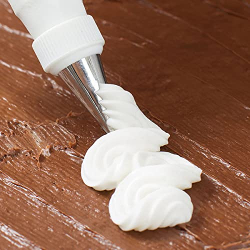 Haidong 7PCS Stainless Steel Piping Tips Russian Ruffle for Cake Decorating