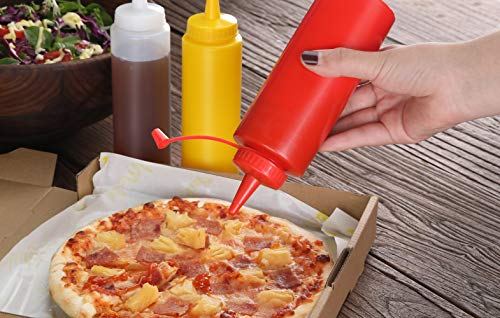 New Star Foodservice Squeeze Bottle, 24 oz, Clear, Pack of 6 - color: Clear, size: 24 Ounces