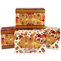 qiqee Thanksgiving Cookie Box with Window 9x6x2.5 inch 15Pcs Pastry Macaron Thanksgiving Leaves Bakery Box For Thanksgiving Day - color: Thanksgiving, size: 9x6x2.5 Inch