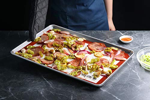 New Star Foodservice 530271 Commercial Grade Silicone Baking Mat Non Stick Pan Liner, 14 x 20 inch (Two-Thirds Size) - size: 20"L x 14"W