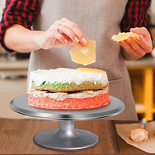 Uten Cake Stand 12 Inch, Turntable Aluminium Alloy for Decorating, Display