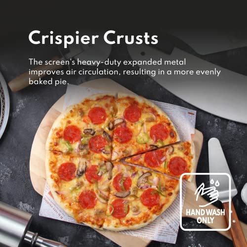 New Star Foodservice Seamless Aluminum Pizza Baking Screens, 20 Inch - size: 20-Inch