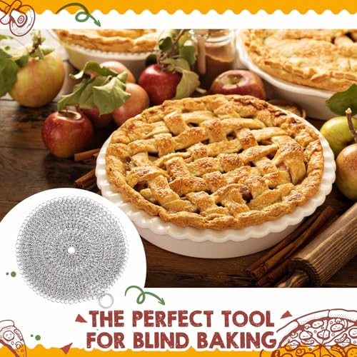 Patelai 2 Pcs Pie Weights Chain, 316 Stainless Steel Baking Tool,8 Inch - size: 8 Inch