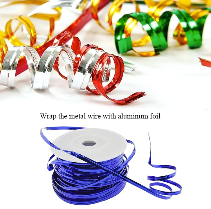 HAHIYO 100Yards/300Feet/91M Blue Metal Twist Ties Bread Candy Coffee Bag Ties Plant Garden Twist Ties for Cellophane Treat Bag Gift Wraping Bag Plastic Bag Halloween Party Cake Present Art Craft - color: Blue, size: 100Yards/300Feet/91M