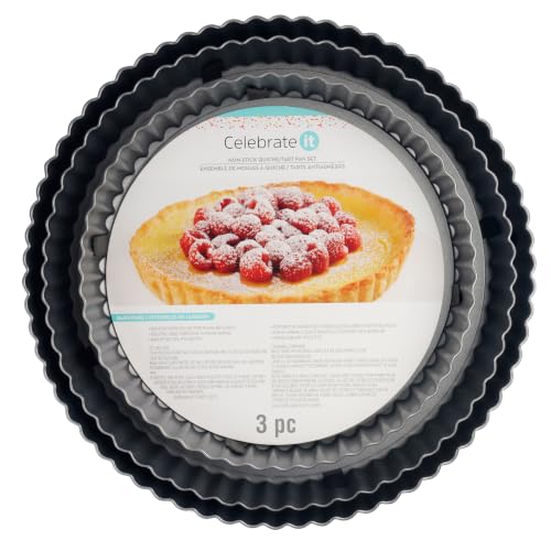 Celebrate It Non-Stick Quiche & Tart Pan Set