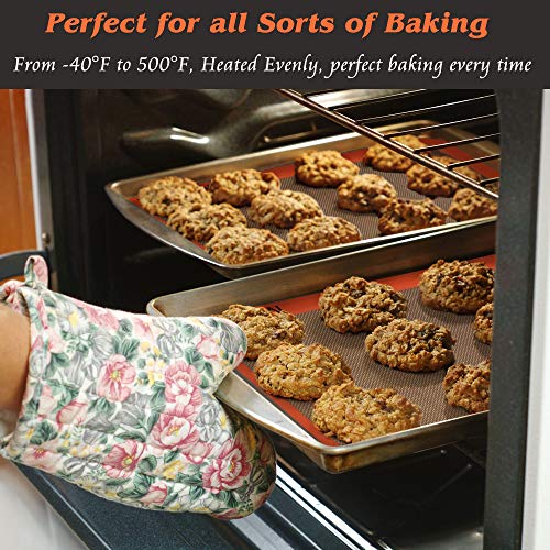 Best German Silicone Baking Mat, Half Sheet Baking Mat for Oven - color: Standard Baking Mat, size: 16.5"L x 11.6"W