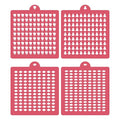4 Pack Reusable Royal Icing Sprinkle Stencils Gem Glitter Stencils Bakery Stencil Template Set for Cookie Cake and Cupcake,Crafts DIY Tumblers Reusable Glitter & Gem Template Set (Organ) - style: Organ