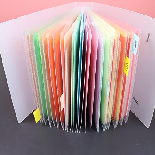 Cookie Stencil Storage Binder - Die Cut & Stamp Storage Holder - Baking Stencil Organizer (2 Pockets x 50 Pages) - size: 2Pockets x 50Pages