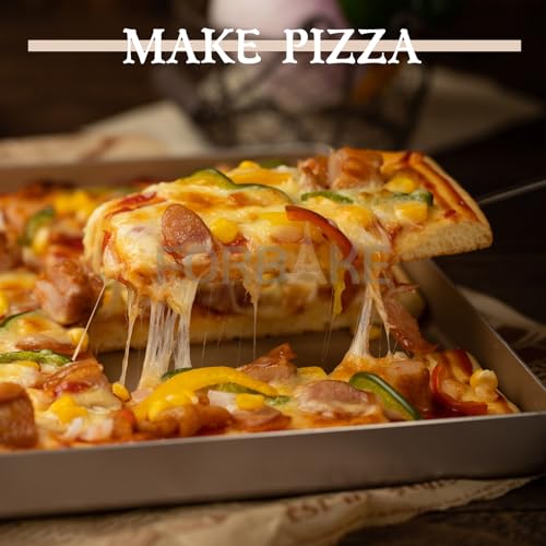 11-Inch Square Baking Pan, Nonstick Aluminum Alloy Pan, 1.2-Inch Deep - size: 11"
