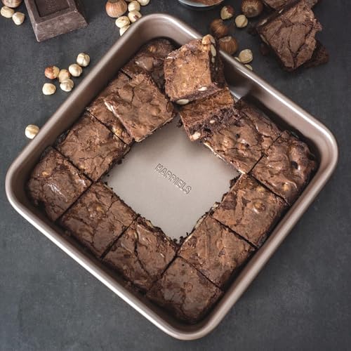 HAPPIELS 9 x 9 inch Square Baking Pan Nonstick, PFOA & BPA Free - style: 9x9'' Pan