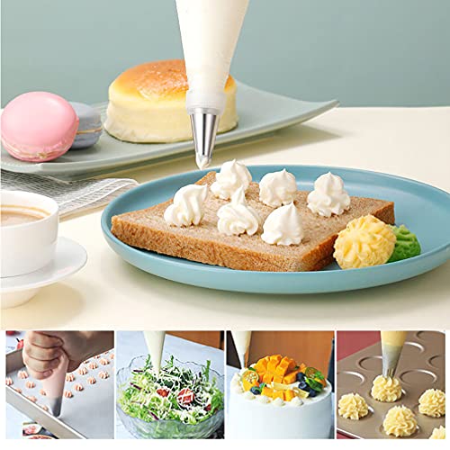 100 Pieces Piping Bags Disposable -14 inch Tipless Piping Bags | Pastry Bags | Icing Bags | Frosting Bags for Cake Cookies Baking Decorating (100, 14inch) - size: 14 Inch Bags - 100 Piece