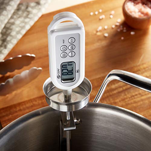 CDN Waterproof Thermometer | Long 8” Stem | NSF Certified | Quick 6-Second Read | For Deep Frying, Candy, General Cooking | Fully Submersible | Stainless Steel Tip | DTW450L - size: 8-Inch Long Stem
