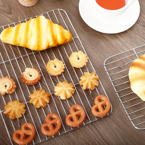 4Pcs Cooling Rack, Stainless Steel Baking Racks, 4 Various Sizes