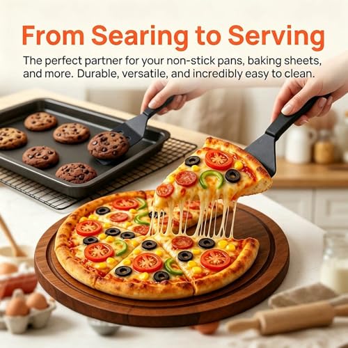 Small Silicone Spatula, Heat Resistant Mini Spatula for Nonstick Frying Pan
