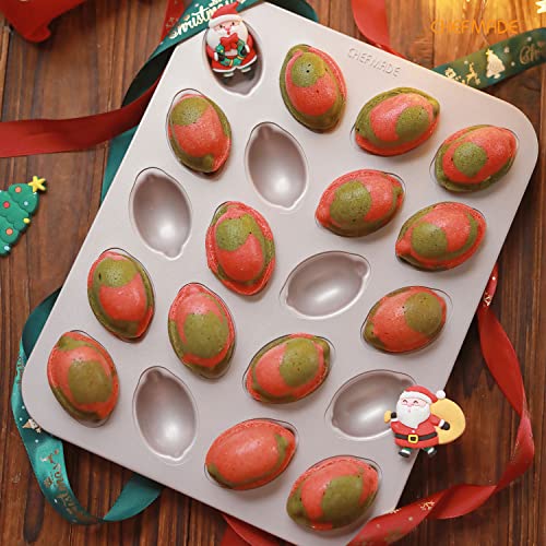 CHEFMADE Muffin Cake pan, 20-Cavity Non-Stick Lemon-Shaped Bakeware for Oven Baking (Champagne Gold) - size: 04 - 20 Cups