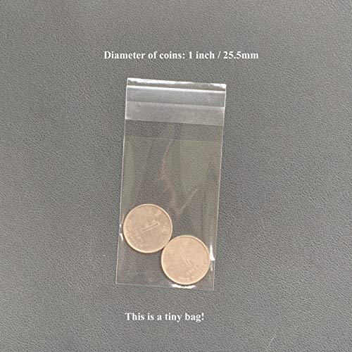 Tiny Clear Self-Seal Bags 2x3 in, 300 Count