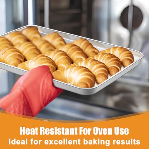 TeamFar Baking Sheet, Cookie Sheets Baking Pans Set of 3, 16/12.5/10.5 Inch - size: 16" & 12.5" & 10.5"