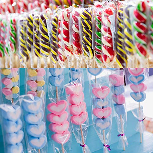 Morepack Cellophane Treat Bags 2x10 Inches 200 Pcs Pretzel Rod Bags - size: 2x10 Inch (Pack of 200)