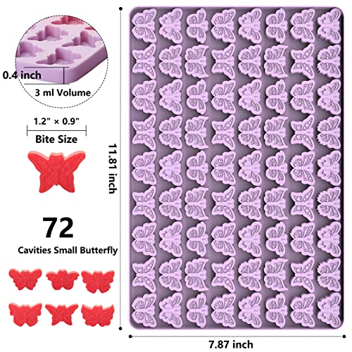 Butterfly Mold, 72 Cavities Mini Butterflies Silicone Molds - color: Butterfly