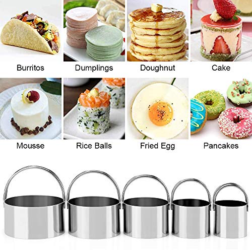 Pastry Cutter, Biscuit Cutter, Dough Scraper, Pastry Blender, Baking Mats - color: 5 Pieces Pink