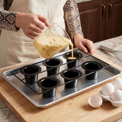 2 Pack 12 Cup Popover Pans, Non-stick Muffin Cupcake Pan
