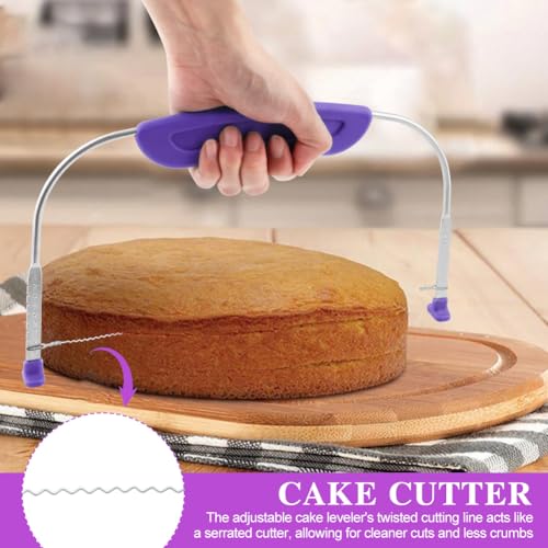Cake Leveler & Slicer, 10 Inch Adjustable Cake Cutter Slicer Leveler