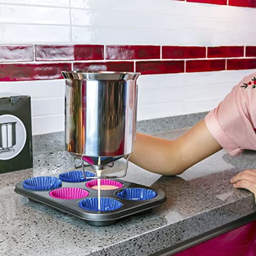 GLOGLOW 1000ml Stainless Steel Pancake Batter Dispenser