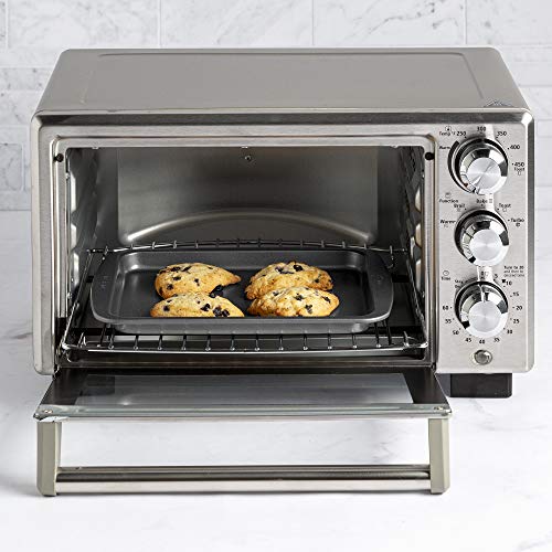 Ecolution Non-Stick Toaster Oven Bakeware Set 4-Piece, Carbon Steel, Easy to Clean and Perfect for Single Servings, Gray - color: Gray