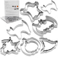 MrCookie Large Halloween Cookie Cutters,12pc/Set Thickened Stainless Steel. - color: Halloween
