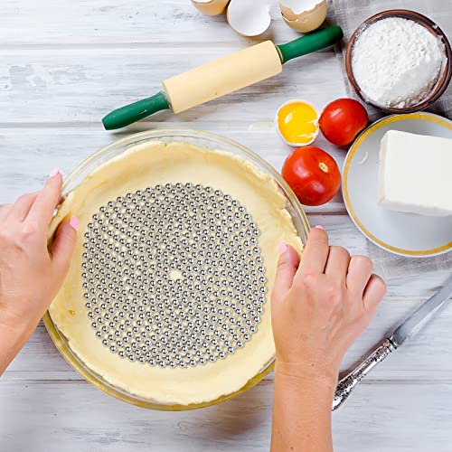 Ferraycle 2 Pcs Pie Weights Baking Beads Stainless Steel Chain,6 Ft, 10 Ft