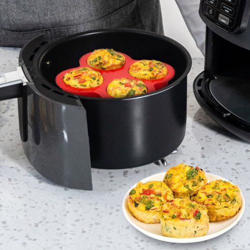 JOERSH Air Fryer Egg Mold, 2 Pack, 4 Cups - color: Mini, 4 Cups