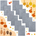 DoubleFill 12 Pcs Polymer Clay Texture Sheets Autumn for Jewelry Making - style: Autumn