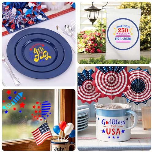 72 PCS 3x3 Inch Independence Day Stencils for Painting - Reusable USA Flag Patriotic Painting Templates, Red White and Blue Party Supplies for 4th of July Memorial Day Painting Stencil - color: 72 PCS Independence Day