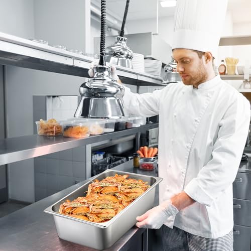 Tioncy 2 Pack Perforated Hotel Pans Set, Full Size, 4 Inches, 6 Inches - size: 4 Inches, 6 Inches
