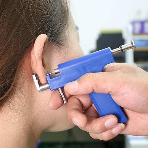 69 pcs Ear Piercing Gun, Reusable Ear Piercing Kit - color: gold