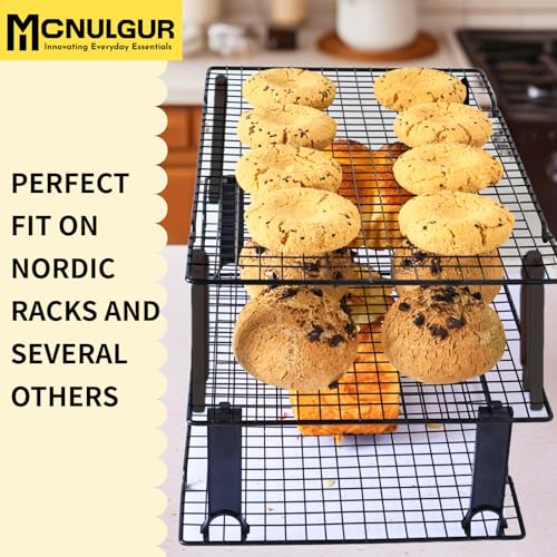 Wire Rack Stacker, Pack of 4 - Organize Your Baking with Space-Saving Ease (Black, Medium) - color: Black, size: Medium