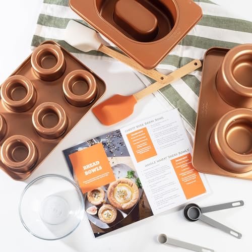 Cook’s Choice Stainless Steel Food Bowl Maker & Muffin Pan w/Recipe Book - color: Muffin