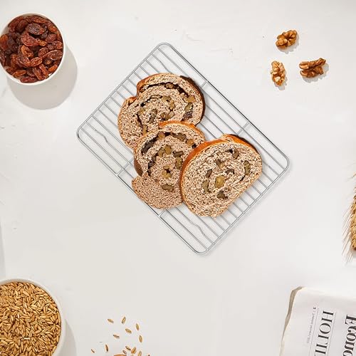 Homikit 2 Pcs Cooling Rack, 9.7 x 7.5 Inch Stainless Steel Wire Rack - size: 9.7*7.5 Inch