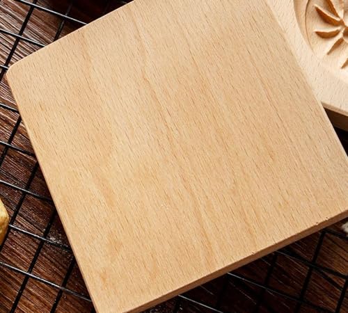 1Pack Wooden Cookie Biscuit Mold Baking Embossed Biscuit Stamp