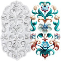 Baroque Style Fondant Mold Scroll Flower Lace Silicone Molds - color: Style ZN