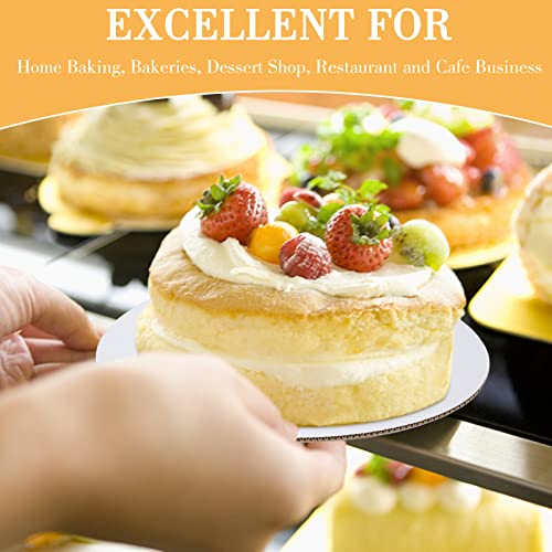 Sudaya Cake Boards 50 PCS, Cake Boards 10 Inch Round, Cardboard Cake Rounds, Disposable Cake Plates, Food Grade Cake Base Cake Tray Cake Circles, 10 Inch Cake Board White Cardboard Circles Round Base - size: 10 Inch