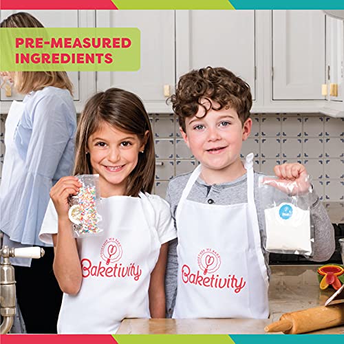 Baketivity Bagels Kids Cooking Kit with Pre-Measured Ingredients - color: Kit + Hat & Apron, Bagels