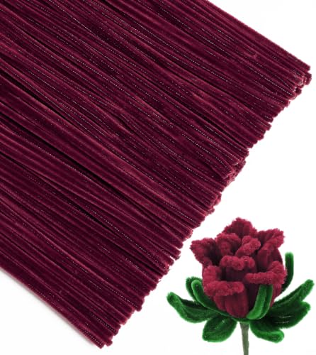IOOLEEM Pipe Cleaners, 200pcs Dark Red - color: Dark Red, size: 200 Count