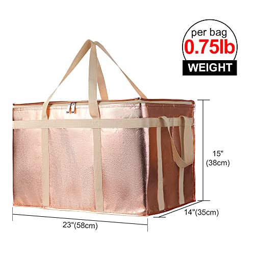 Bodaon XXX-Large Commercial Food Delivery Insulation Bag, Gold, 1-Pack - color: Gold, size: XXX-Large