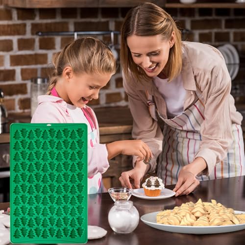 Mini Christmas Tree Candy Mold, 100 Cavity Christmas Tree Gummy Molds - color: 100-Cavity Christmas Tree Gummy Molds