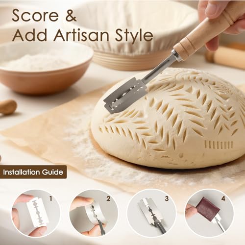 Bread Proofing Basket, Kikcoin Banneton Bread Proofing Basket (13 PCS) - size: 13 PCS