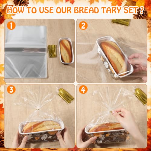 Hushee 50 Set Fall Paper Mini Loaf Pan Disposable, Autumn Leaf - style: Autumn Leaf