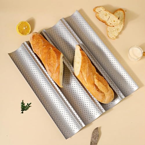 3-Slot French Bread Baking Pan